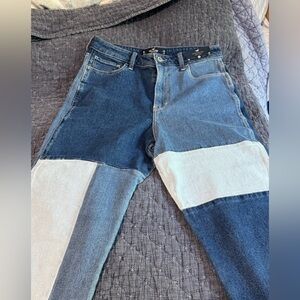 Hollister Brand - Two-Tone Patchwork Jeans Size 29 x 27.